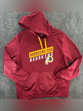 Washington Commanders/Redskins NFL Team Apparel Hoodie TX3 Warm Mens L Maroon